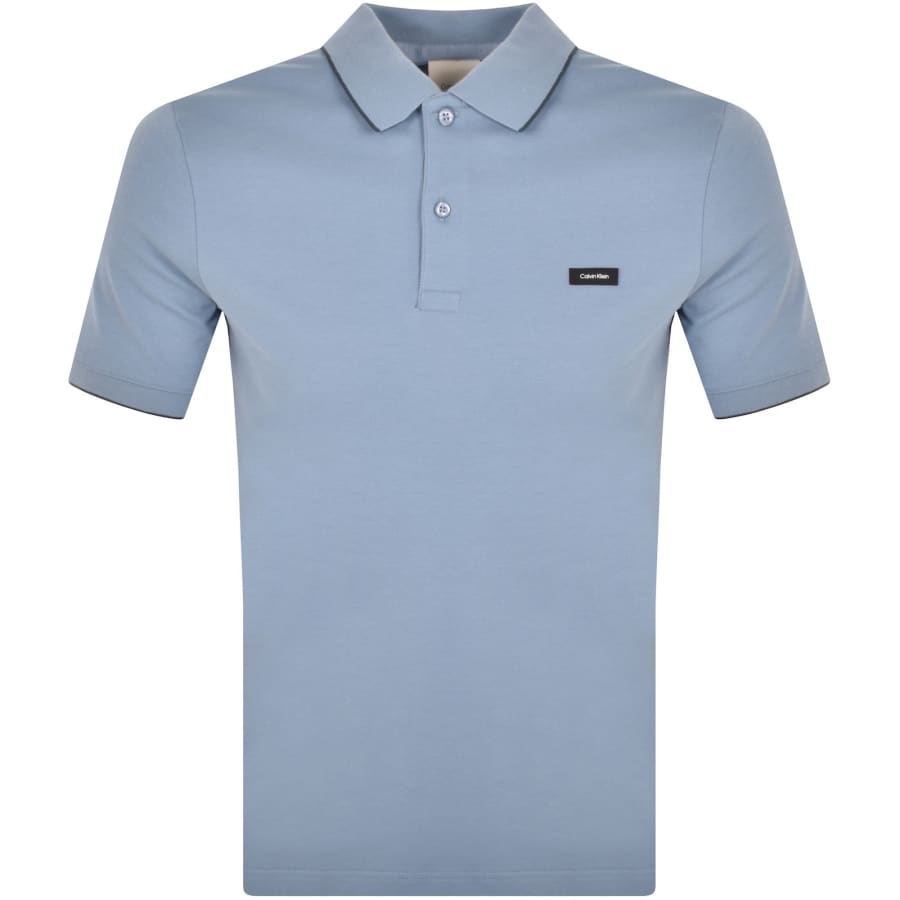 Calvin klein blue polo shirt discount